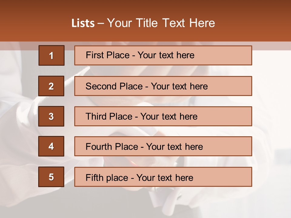 Holding Link Fashion PowerPoint Template