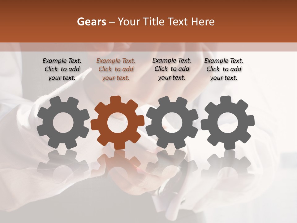 Holding Link Fashion PowerPoint Template