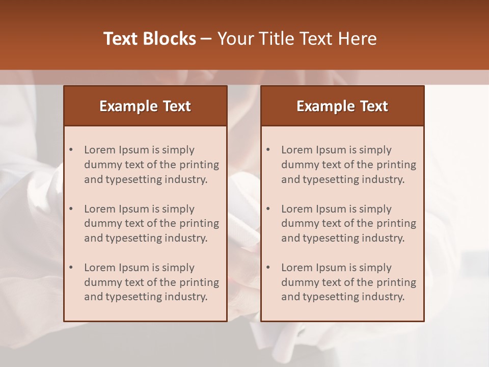 Holding Link Fashion PowerPoint Template