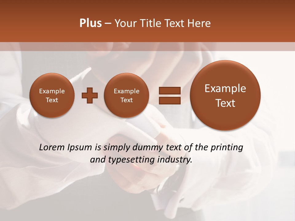 Holding Link Fashion PowerPoint Template