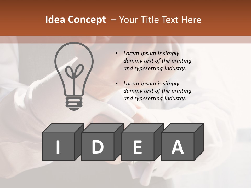 Holding Link Fashion PowerPoint Template