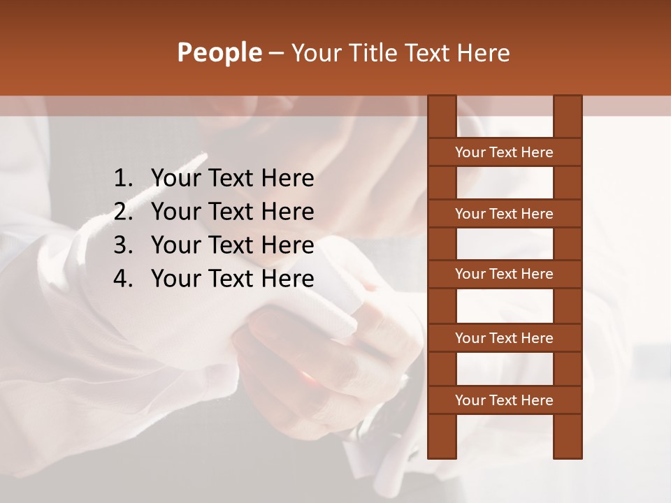Holding Link Fashion PowerPoint Template