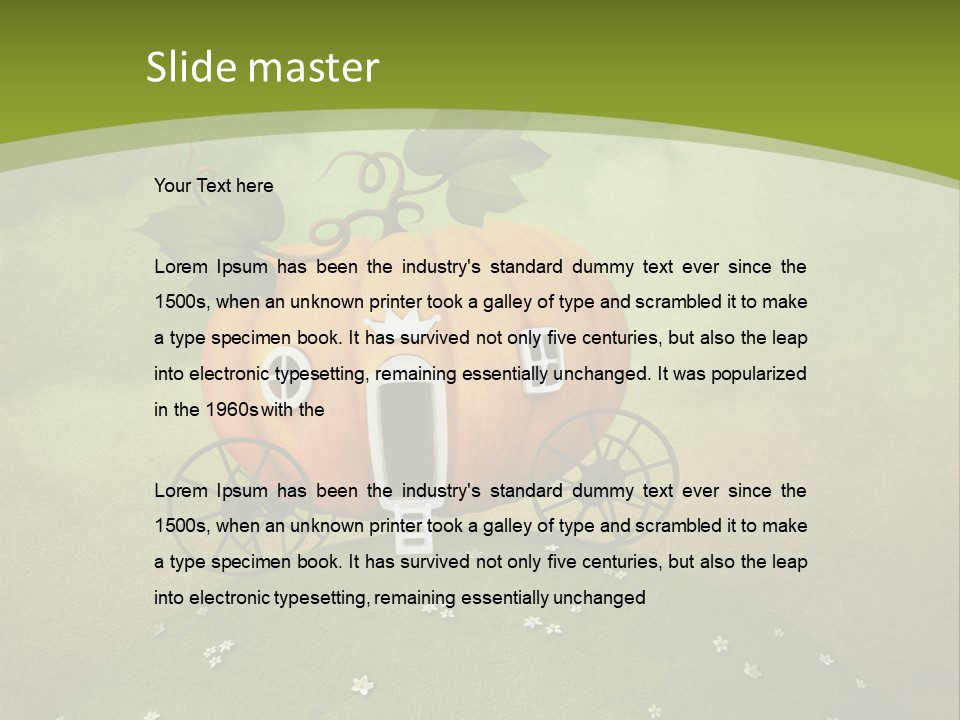 Vegetable Graphics Cloud PowerPoint Template