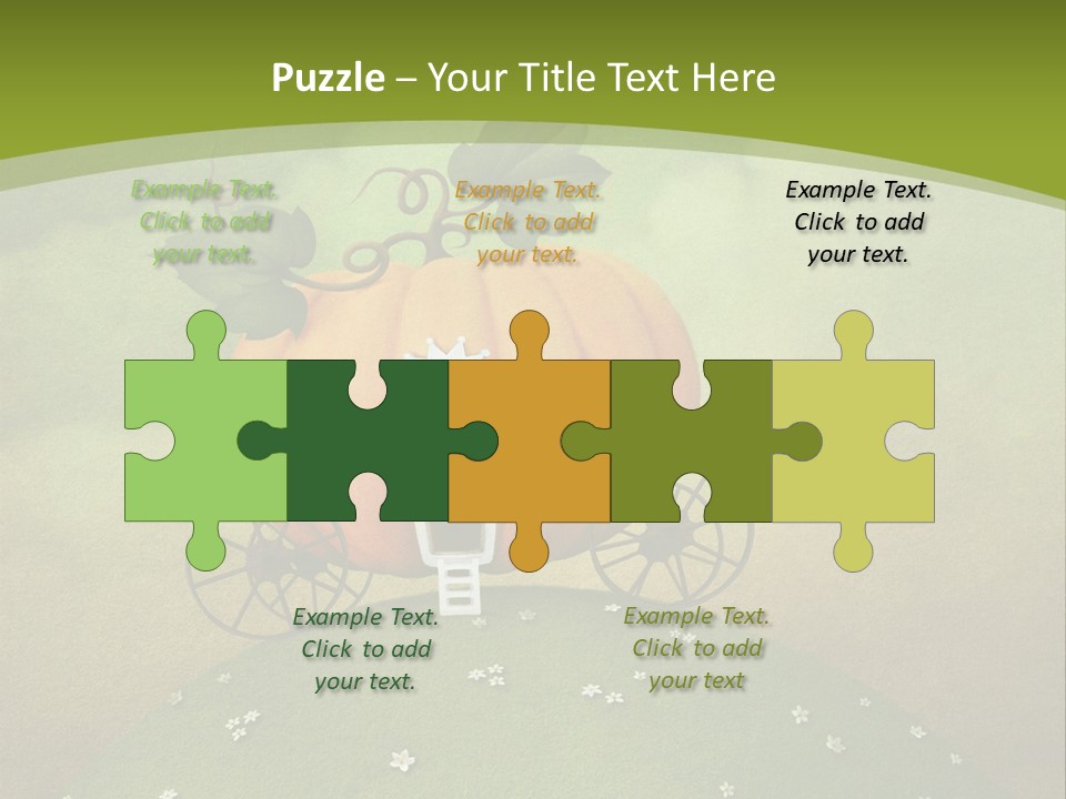 Vegetable Graphics Cloud PowerPoint Template