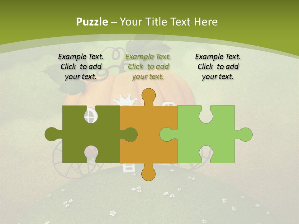 Vegetable Graphics Cloud PowerPoint Template