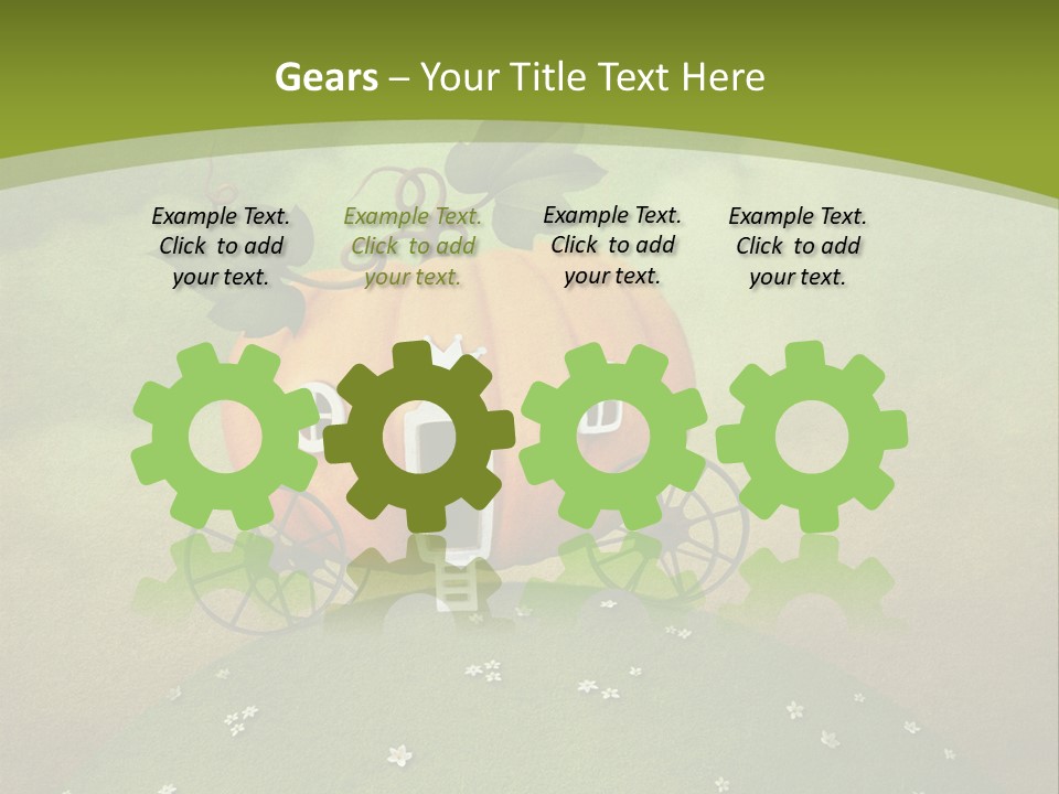 Vegetable Graphics Cloud PowerPoint Template