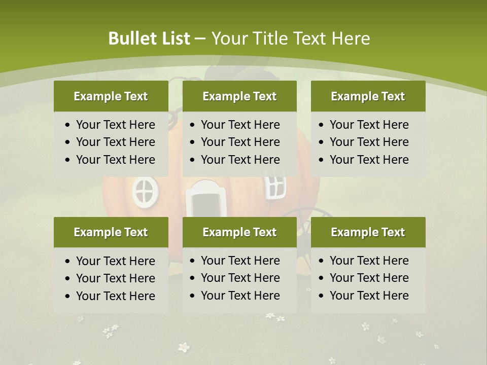 Vegetable Graphics Cloud PowerPoint Template