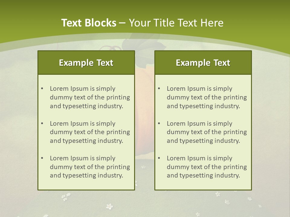 Vegetable Graphics Cloud PowerPoint Template