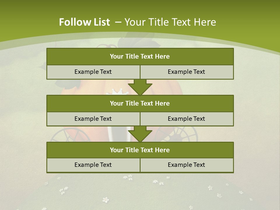 Vegetable Graphics Cloud PowerPoint Template