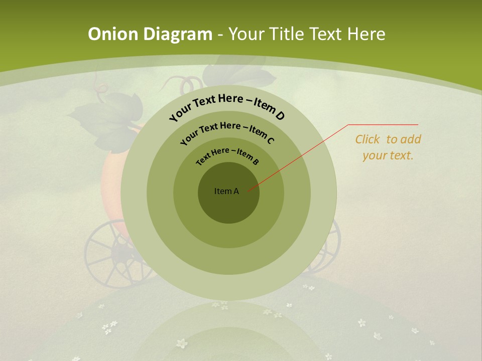 Vegetable Graphics Cloud PowerPoint Template