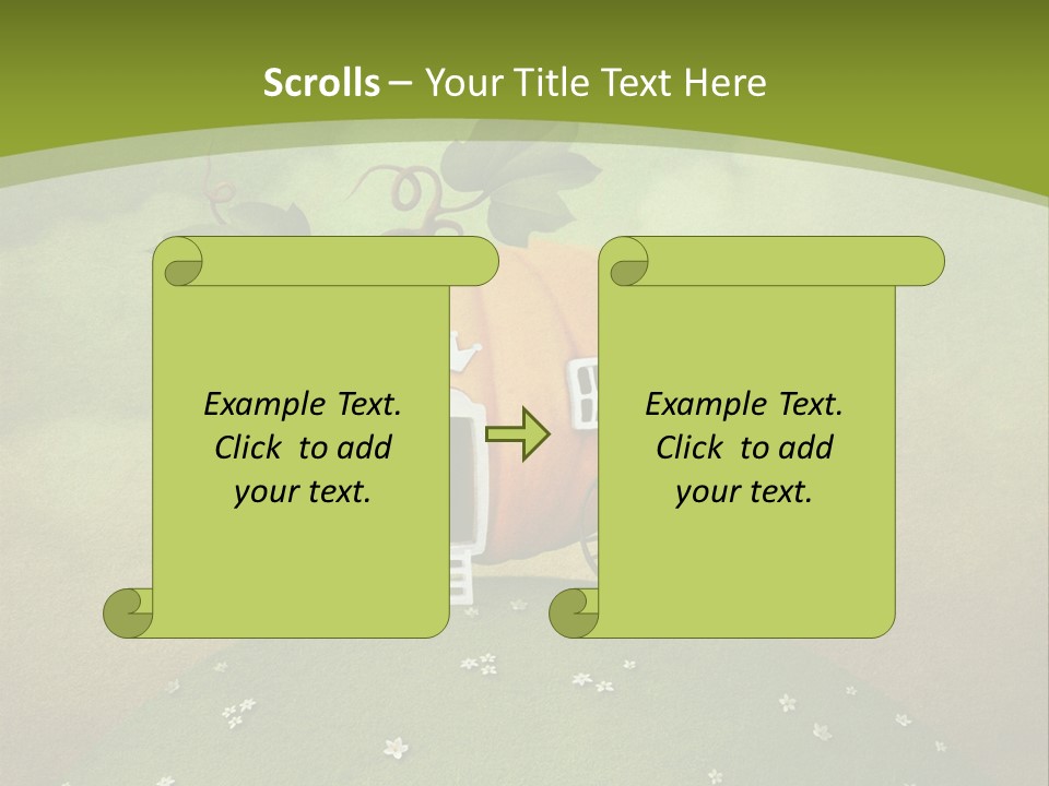 Vegetable Graphics Cloud PowerPoint Template