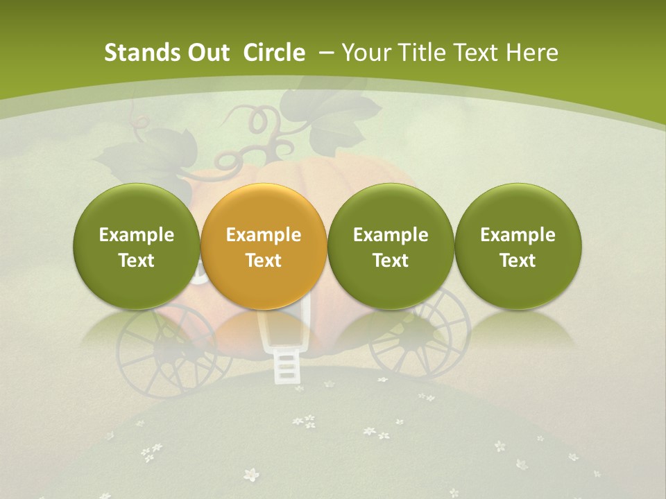 Vegetable Graphics Cloud PowerPoint Template