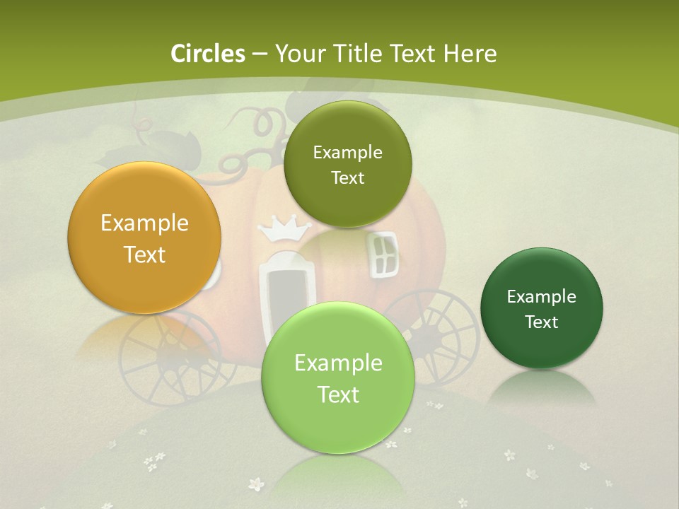 Vegetable Graphics Cloud PowerPoint Template