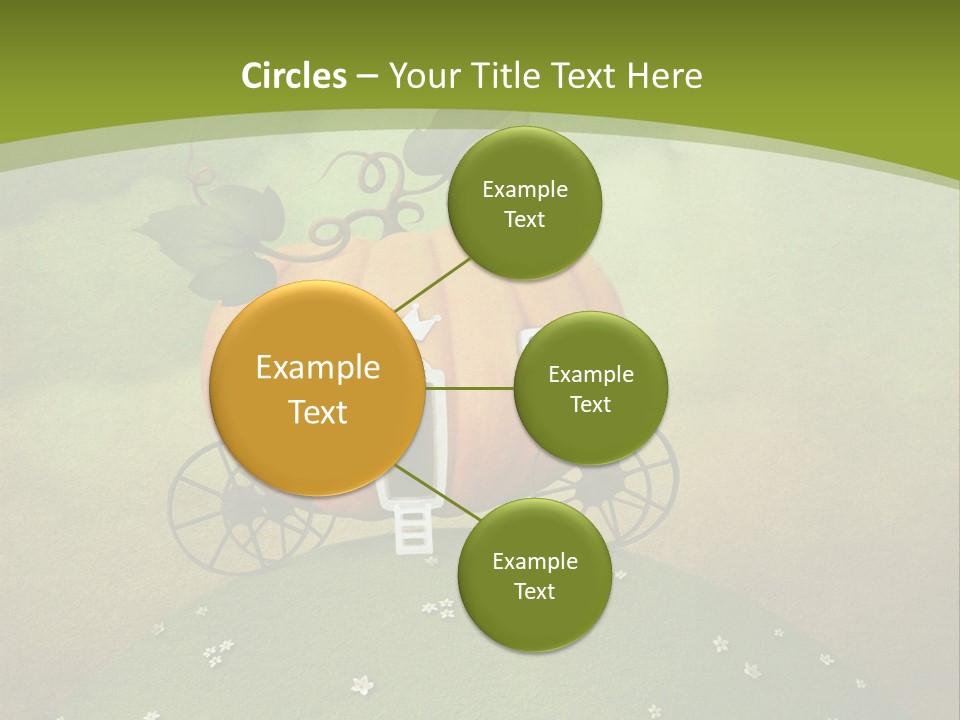 Vegetable Graphics Cloud PowerPoint Template