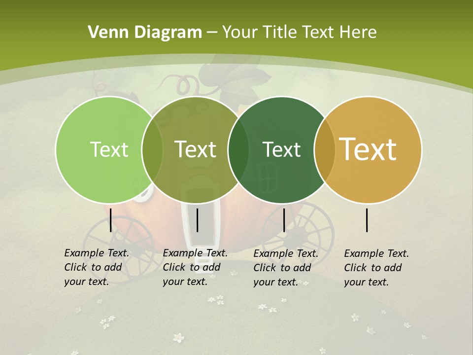 Vegetable Graphics Cloud PowerPoint Template