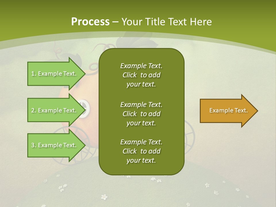 Vegetable Graphics Cloud PowerPoint Template