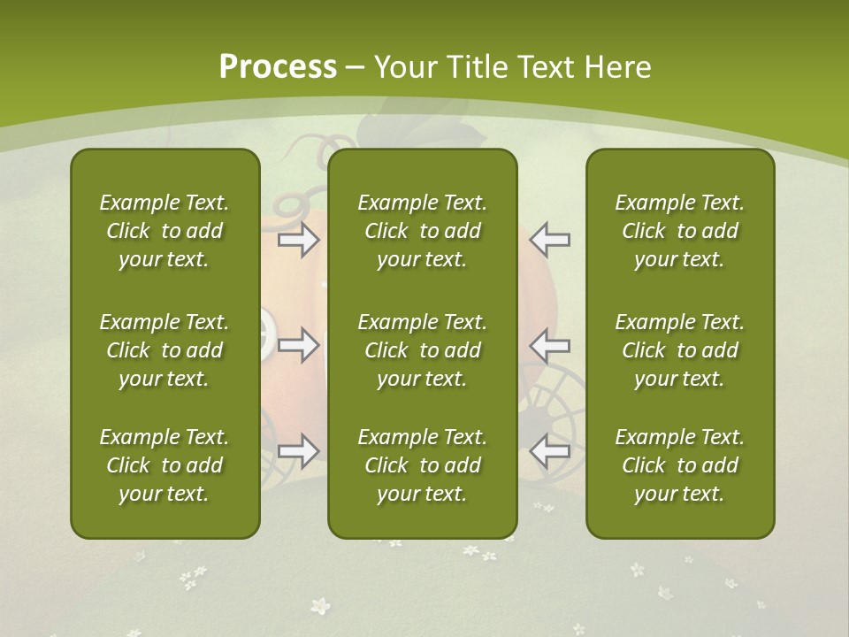 Vegetable Graphics Cloud PowerPoint Template