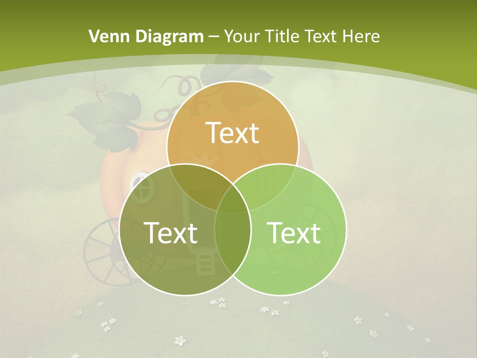 Vegetable Graphics Cloud PowerPoint Template