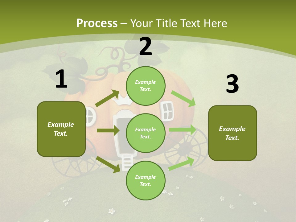 Vegetable Graphics Cloud PowerPoint Template