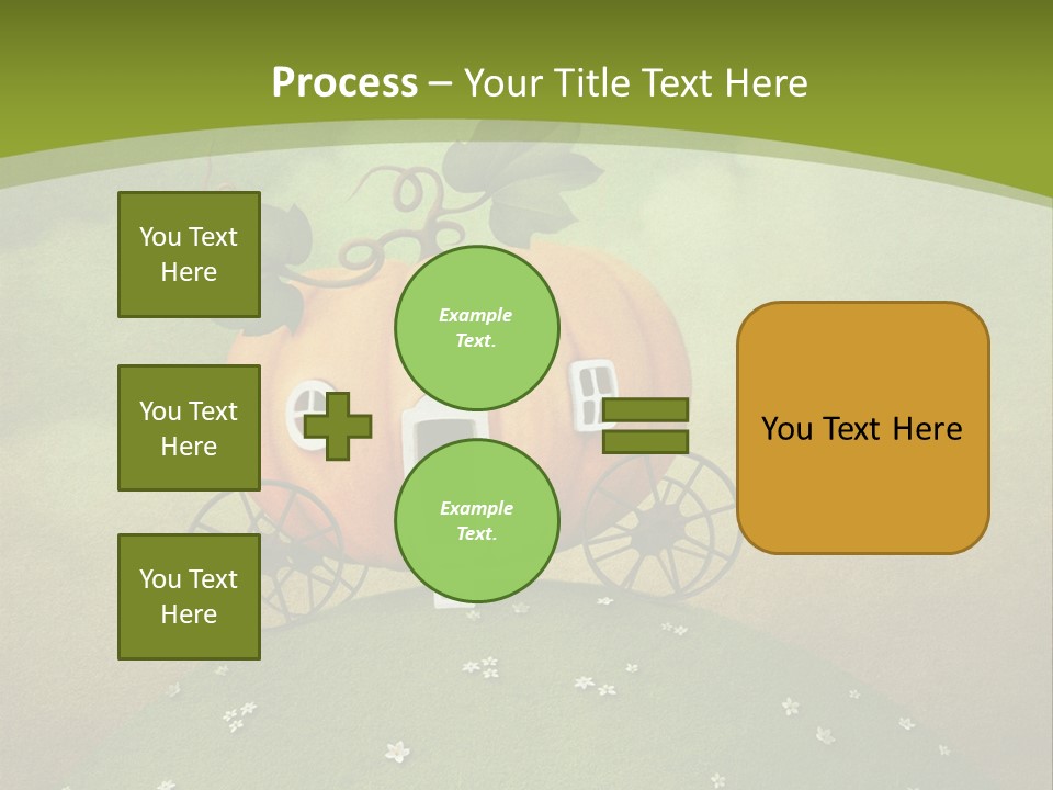 Vegetable Graphics Cloud PowerPoint Template