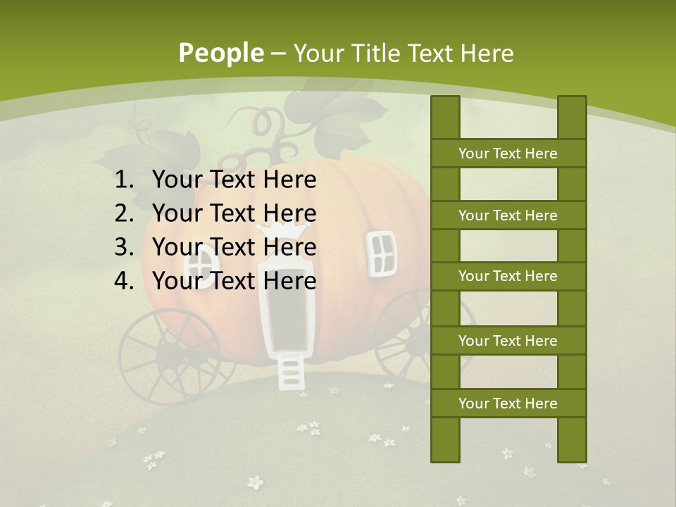 Vegetable Graphics Cloud PowerPoint Template