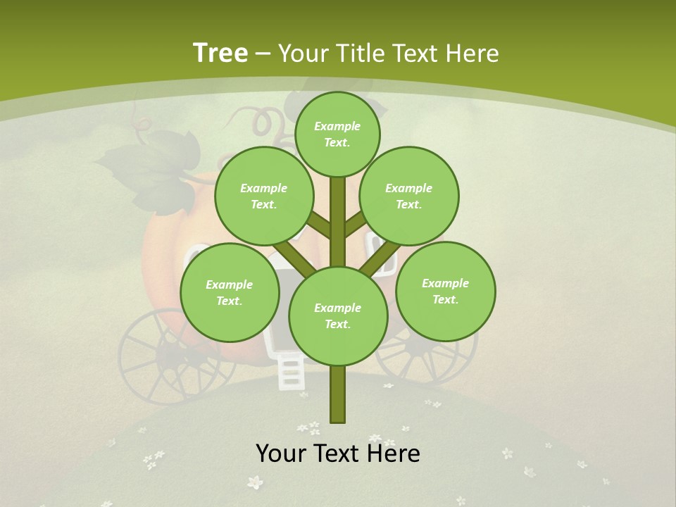 Vegetable Graphics Cloud PowerPoint Template