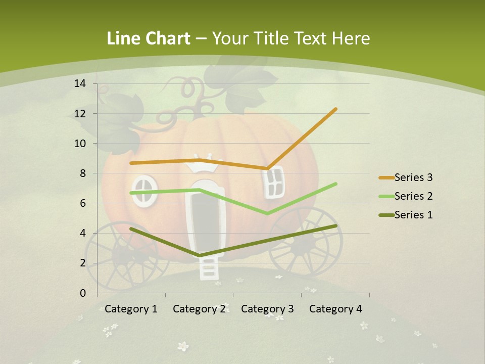 Vegetable Graphics Cloud PowerPoint Template