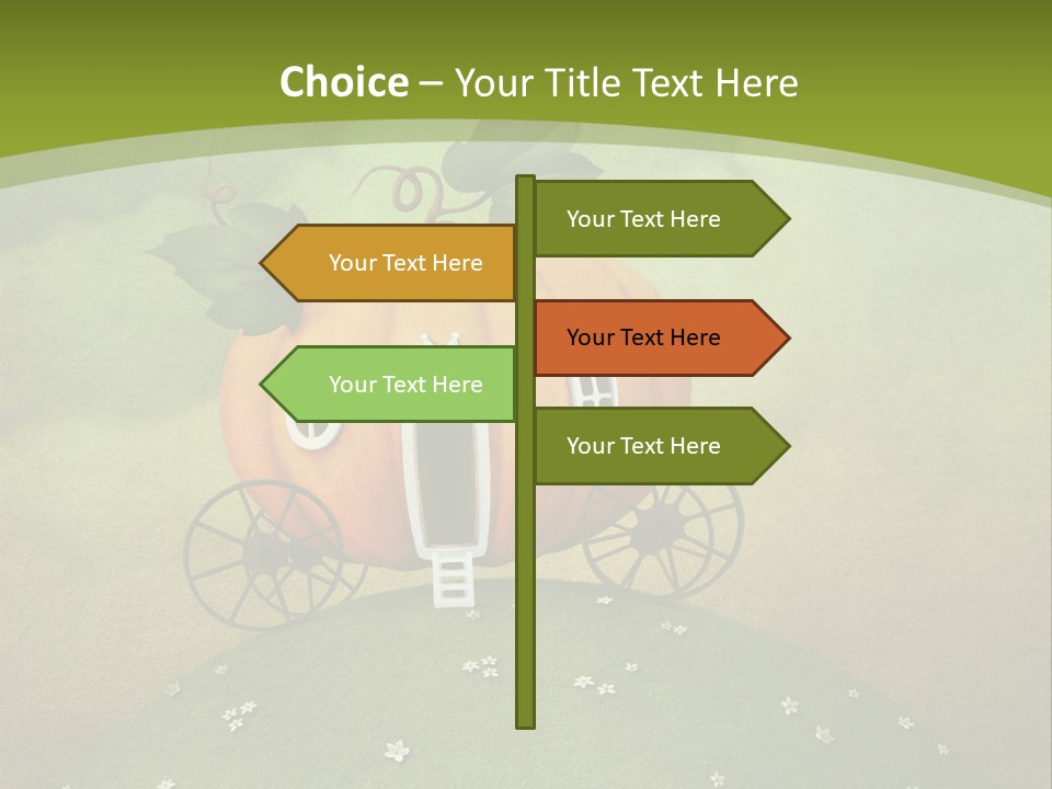 Vegetable Graphics Cloud PowerPoint Template
