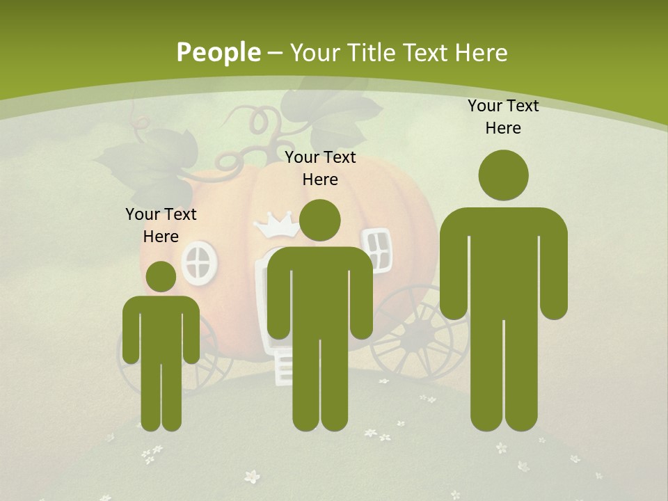 Vegetable Graphics Cloud PowerPoint Template