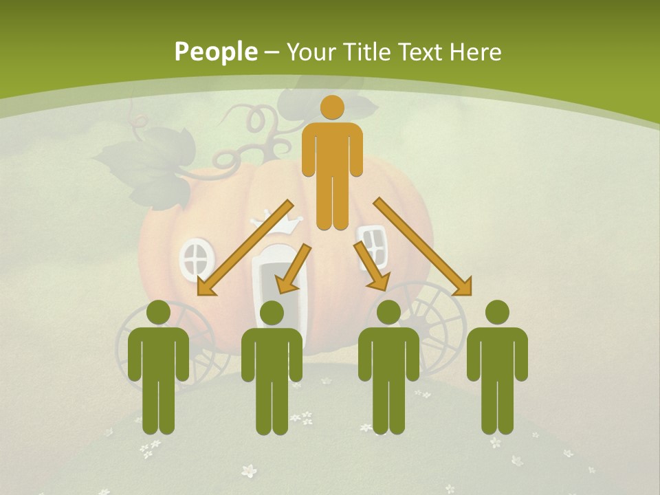 Vegetable Graphics Cloud PowerPoint Template