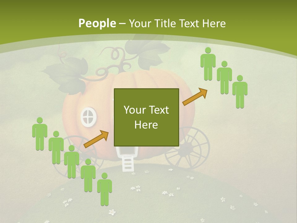 Vegetable Graphics Cloud PowerPoint Template