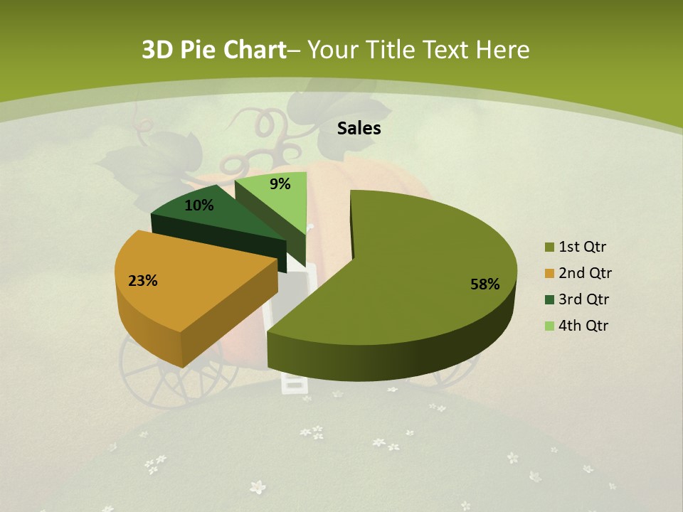Vegetable Graphics Cloud PowerPoint Template