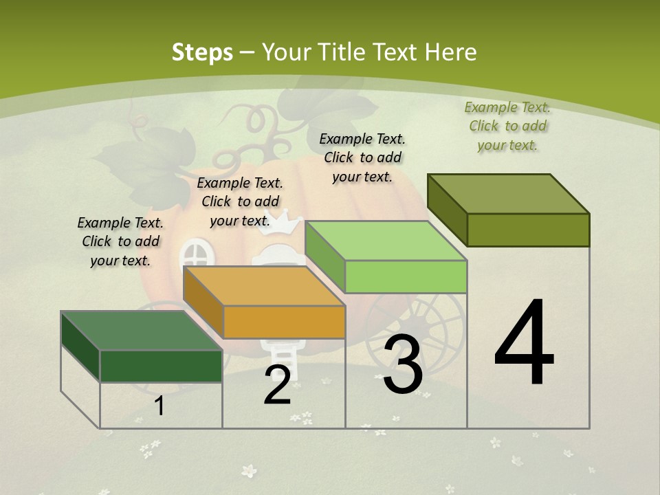 Vegetable Graphics Cloud PowerPoint Template