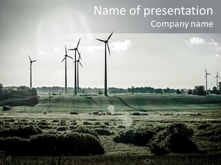 Wind Future Spinner PowerPoint Template