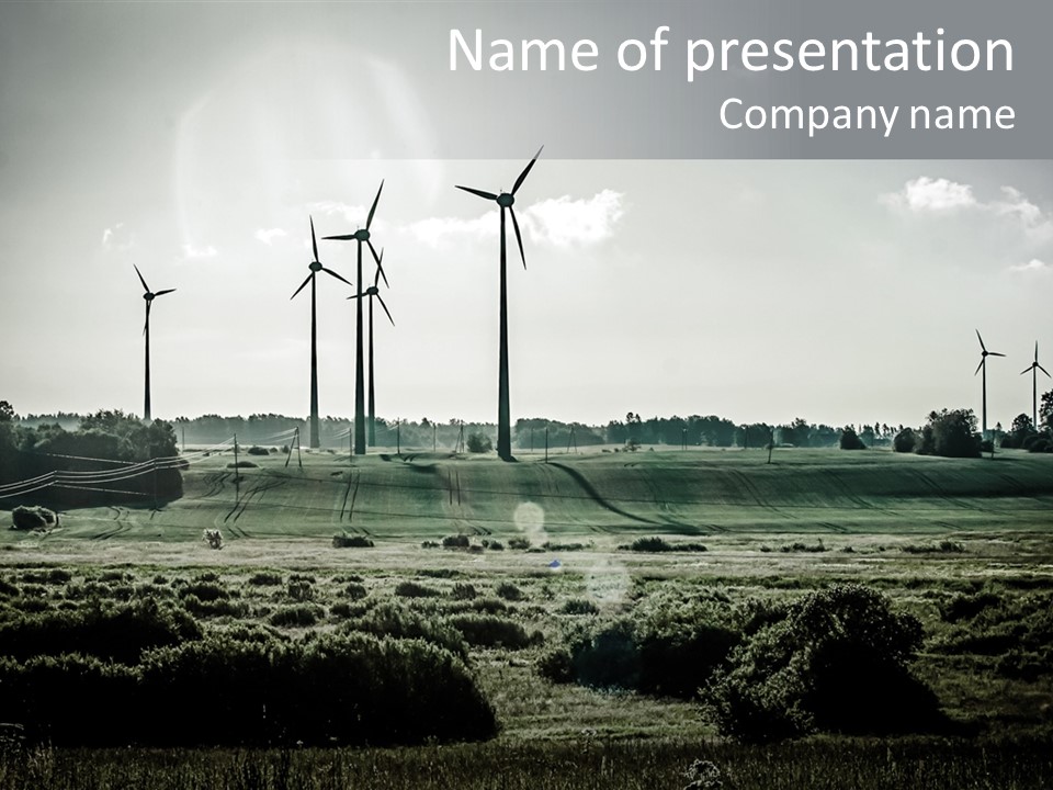 Wind Future Spinner PowerPoint Template