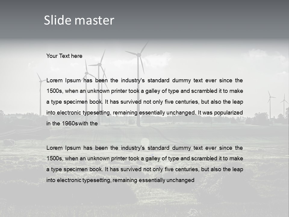 Wind Future Spinner PowerPoint Template