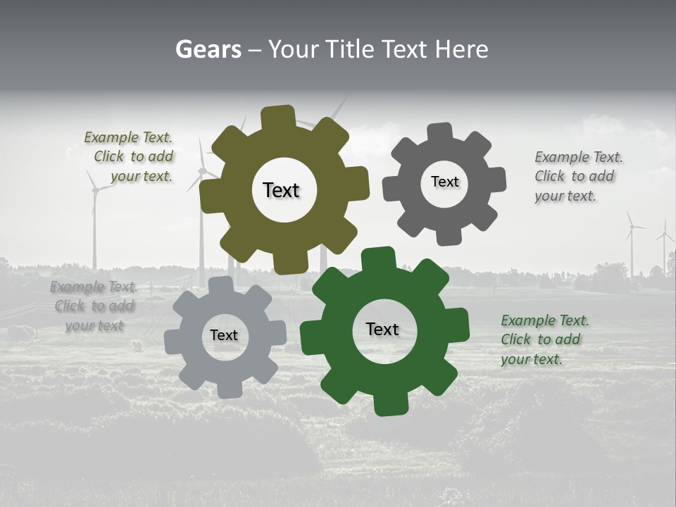 Wind Future Spinner PowerPoint Template