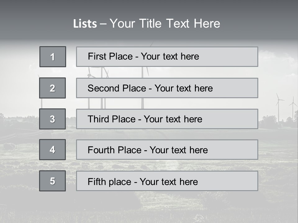 Wind Future Spinner PowerPoint Template