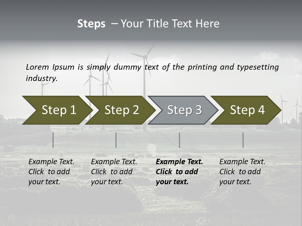 Wind Future Spinner PowerPoint Template