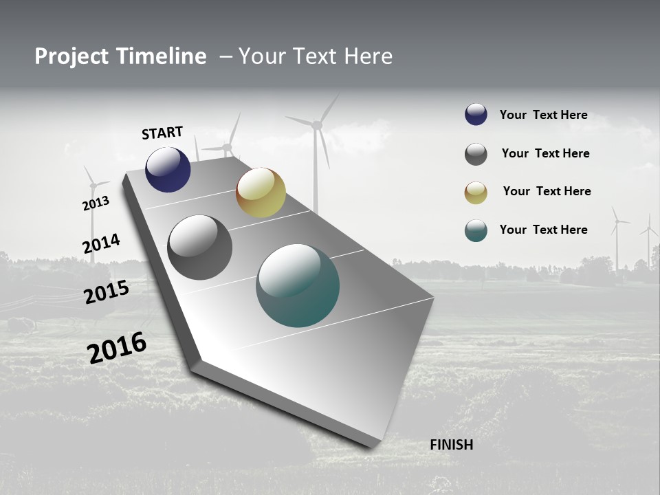 Wind Future Spinner PowerPoint Template