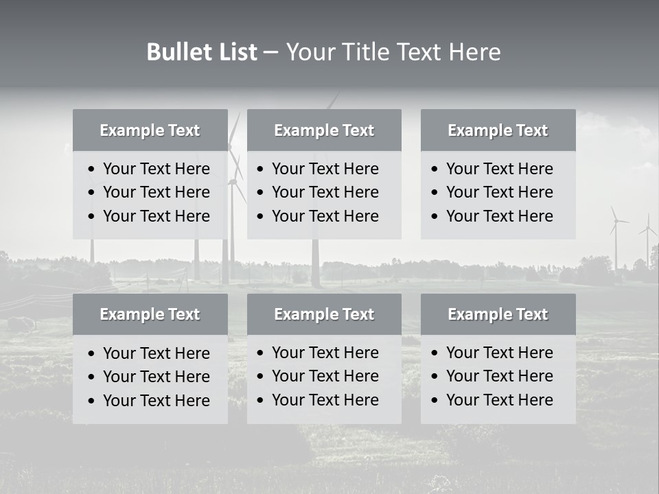 Wind Future Spinner PowerPoint Template