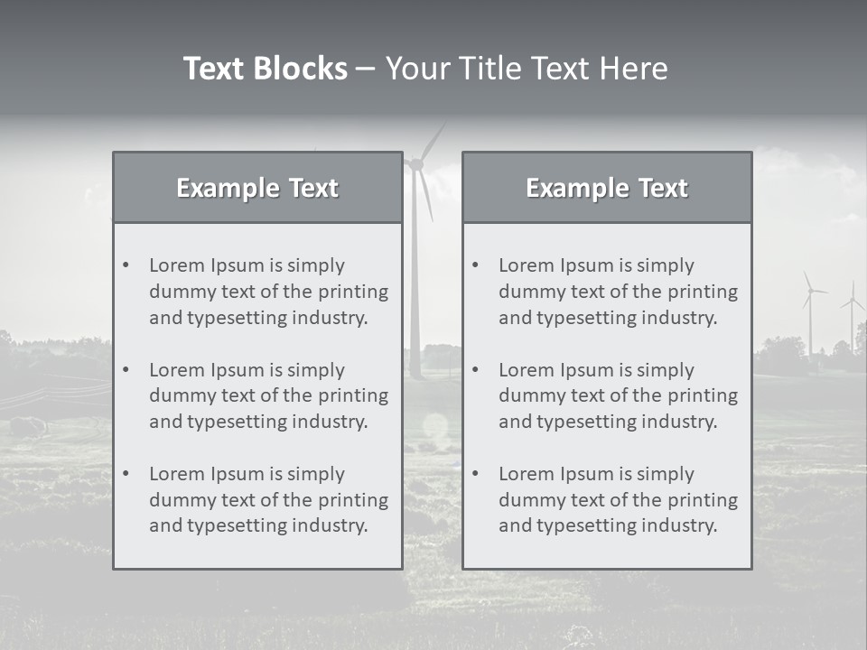 Wind Future Spinner PowerPoint Template