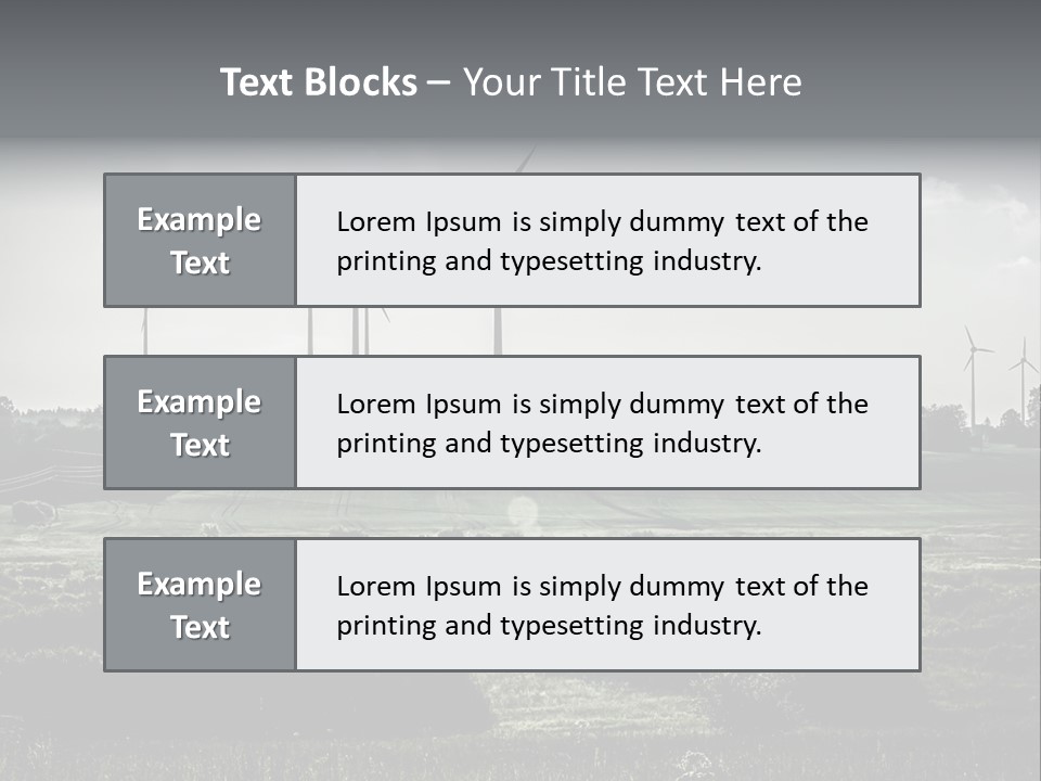 Wind Future Spinner PowerPoint Template