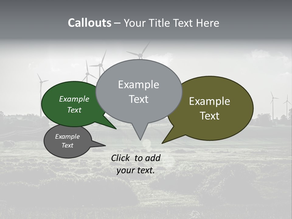 Wind Future Spinner PowerPoint Template
