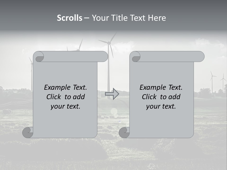 Wind Future Spinner PowerPoint Template