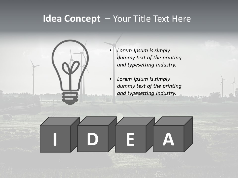 Wind Future Spinner PowerPoint Template