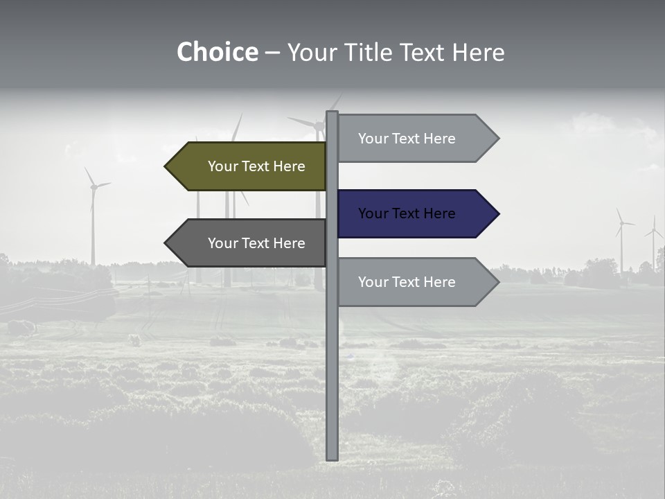 Wind Future Spinner PowerPoint Template