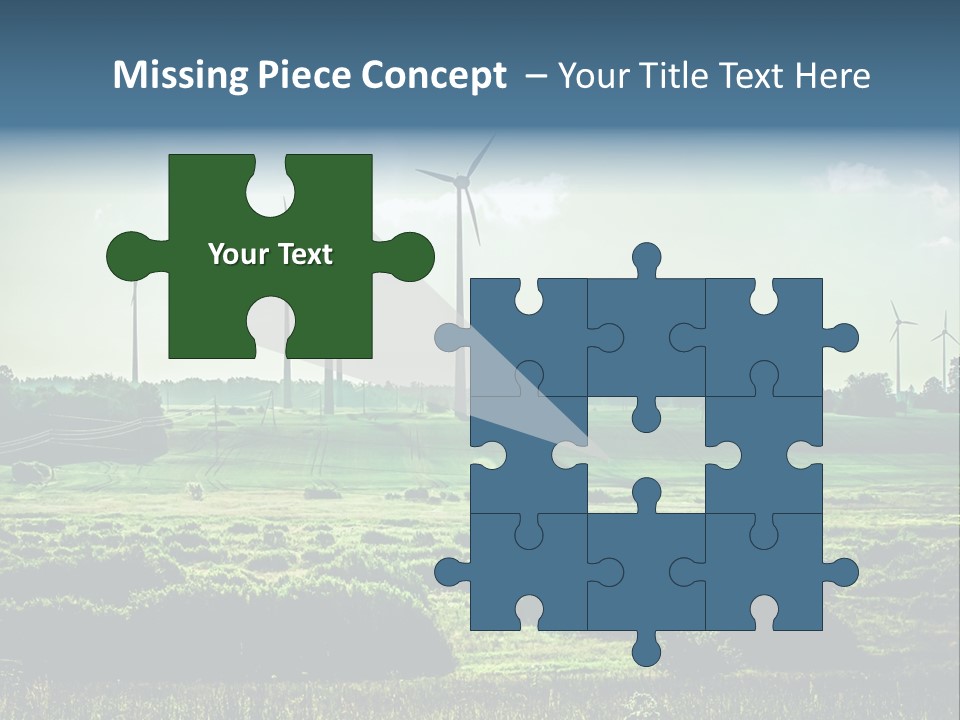 Ecological Wind Farm Windmill PowerPoint Template