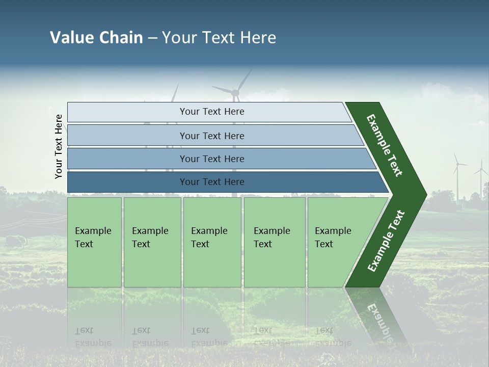 Ecological Wind Farm Windmill PowerPoint Template