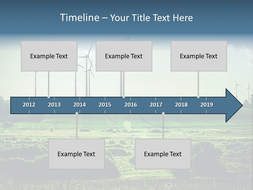 Ecological Wind Farm Windmill PowerPoint Template